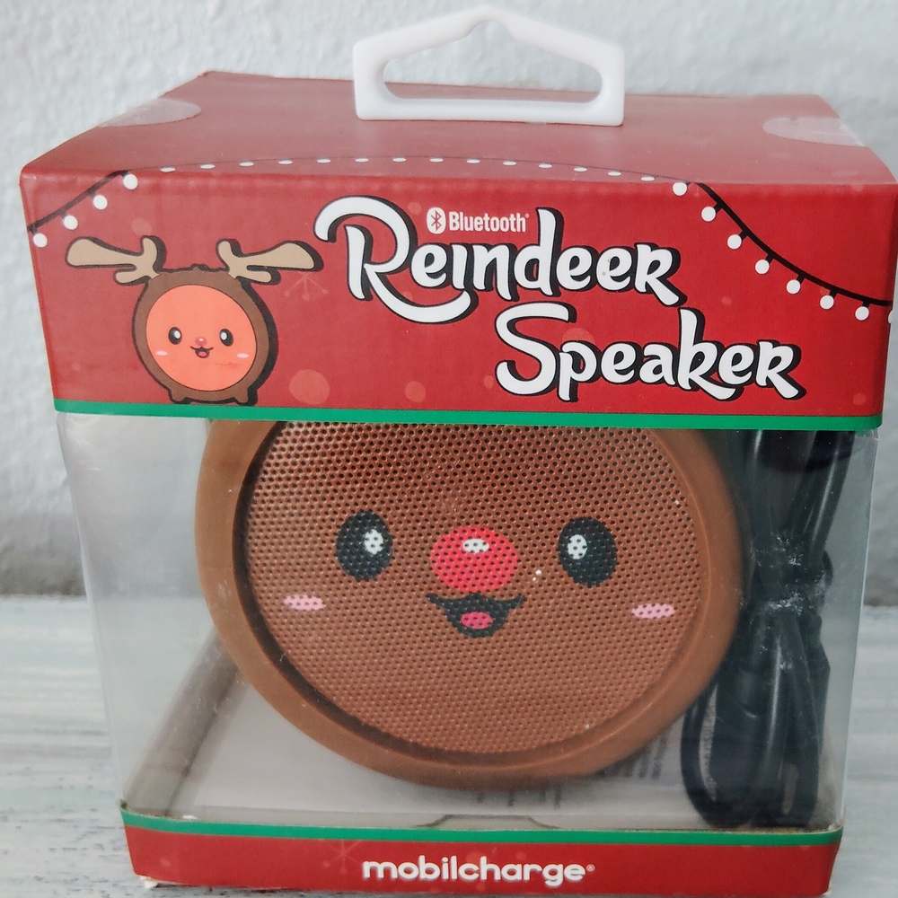 Mobile Charge Brown Bluetooth Reindeer Speaker